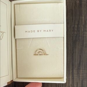 Made by Mary Gold Filled Rainbow Ring Size 5